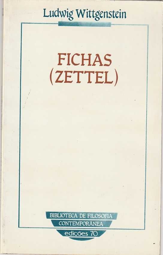 Fichas (Zettel)-Ludwig Wittgenstein-Edições 70