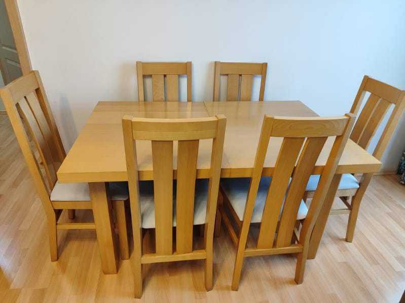 Stół i 6 krzeseł