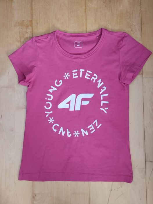 Bluzki 4F 140, zestaw 3 szt(różowa, czarna, szara)