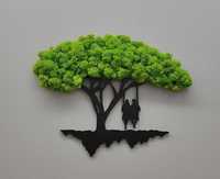 Wiszące drzewko szczęścia bonsai + dowolna konfiguracja rodziny