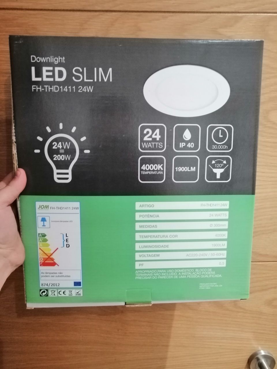 Downligh LED SLIM 24W 4000k 1900LM