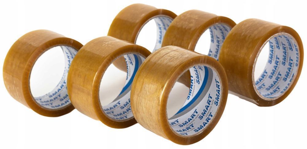 Taśma Pakowa Smart Transparent Kauczuk Naturalny(Solvent)48/132Y-6 Szt