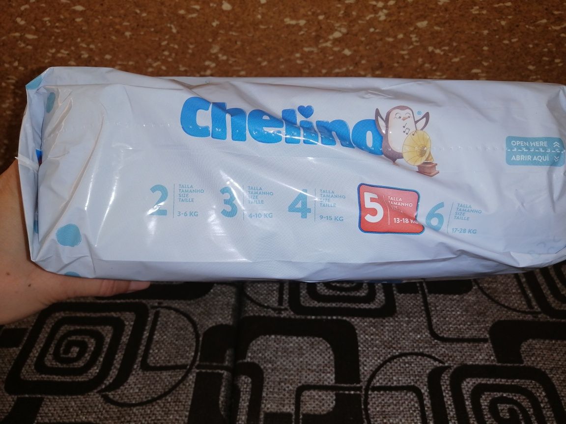Детские памперсы памперси подгузники пiдгузки Pampers 5 Chelino # 5