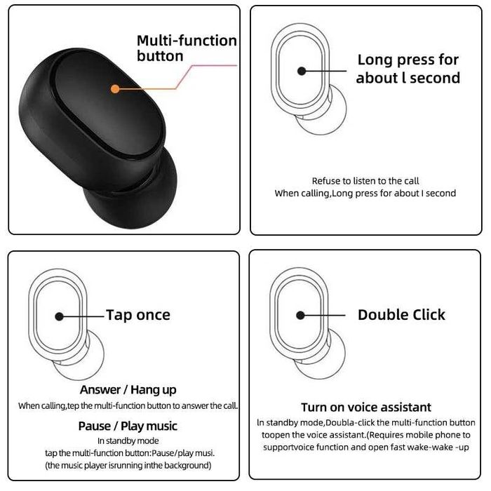 Słuchawki Bezprzewodowe Redmi Airdots 2 + Baza Ładująca