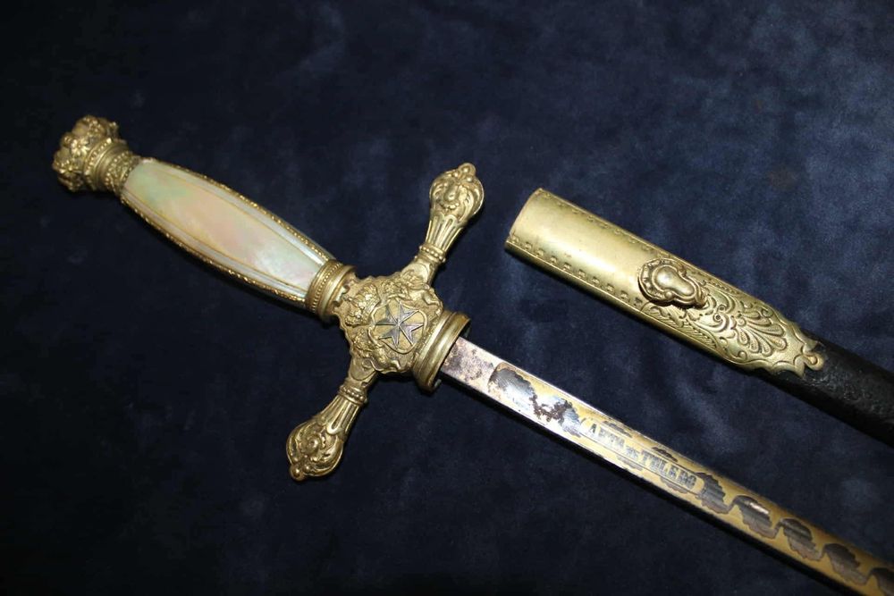 Espadim de grão mestre ordem de Malta em Portugal época de D.carlos I