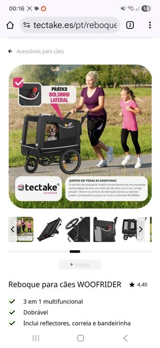 Carro Reboque para cães WOOFRIDER