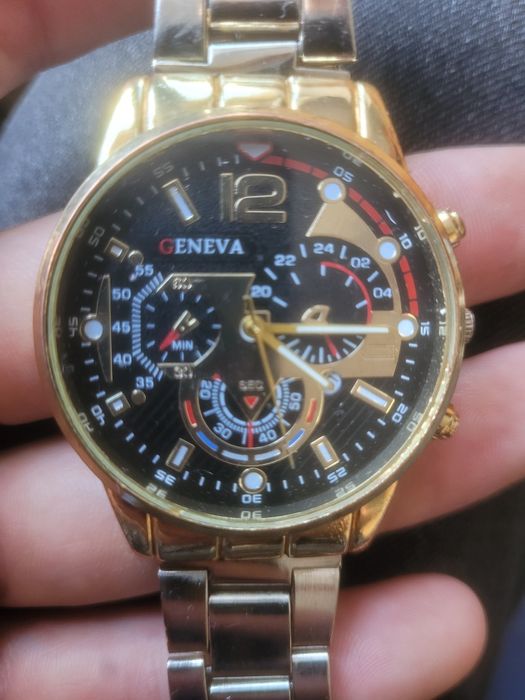 P9zlacany zegarek męski