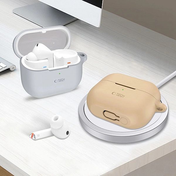Tech-Protect Silicone Hook Samsung Galaxy Buds 3 / 3 Pro Caffe Latte