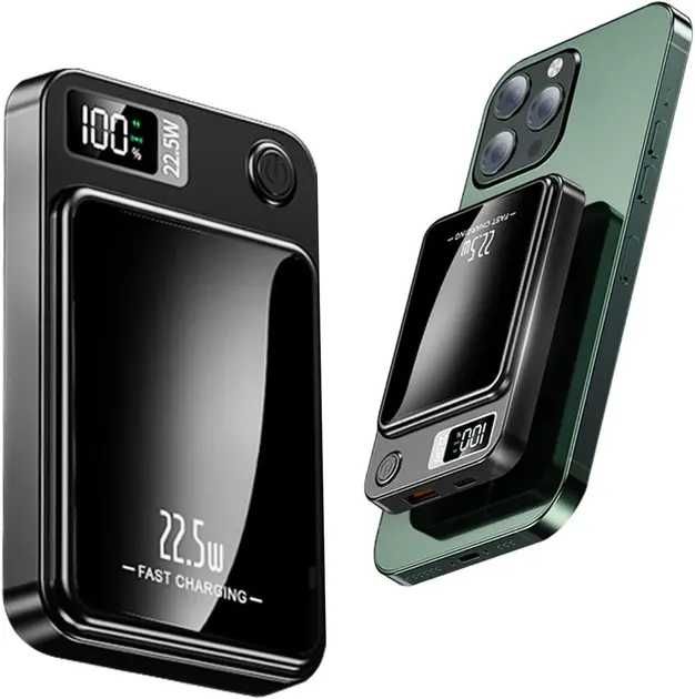 Магнитный повербанк Power Bank 10000mAh, быстрой зарядкой 22.5W iPhone