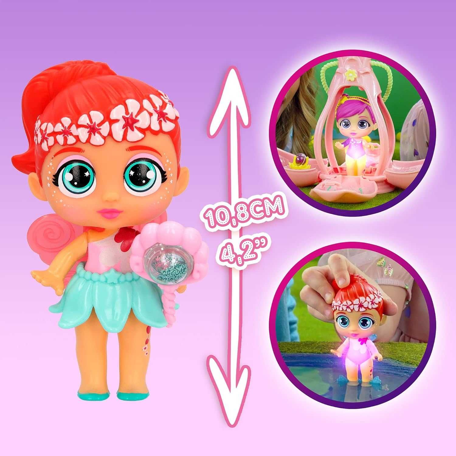 Bloopies Fairies Little Surprise Fairy Doll Ligh świecąca lalka N428