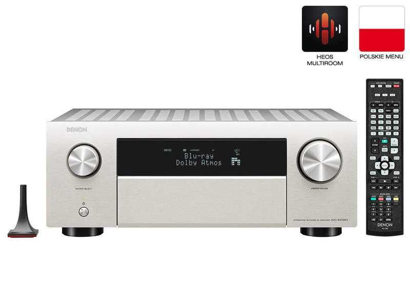 Amplituner kina domowego Denon AVC-X4700 silver  3 lata gwarancji