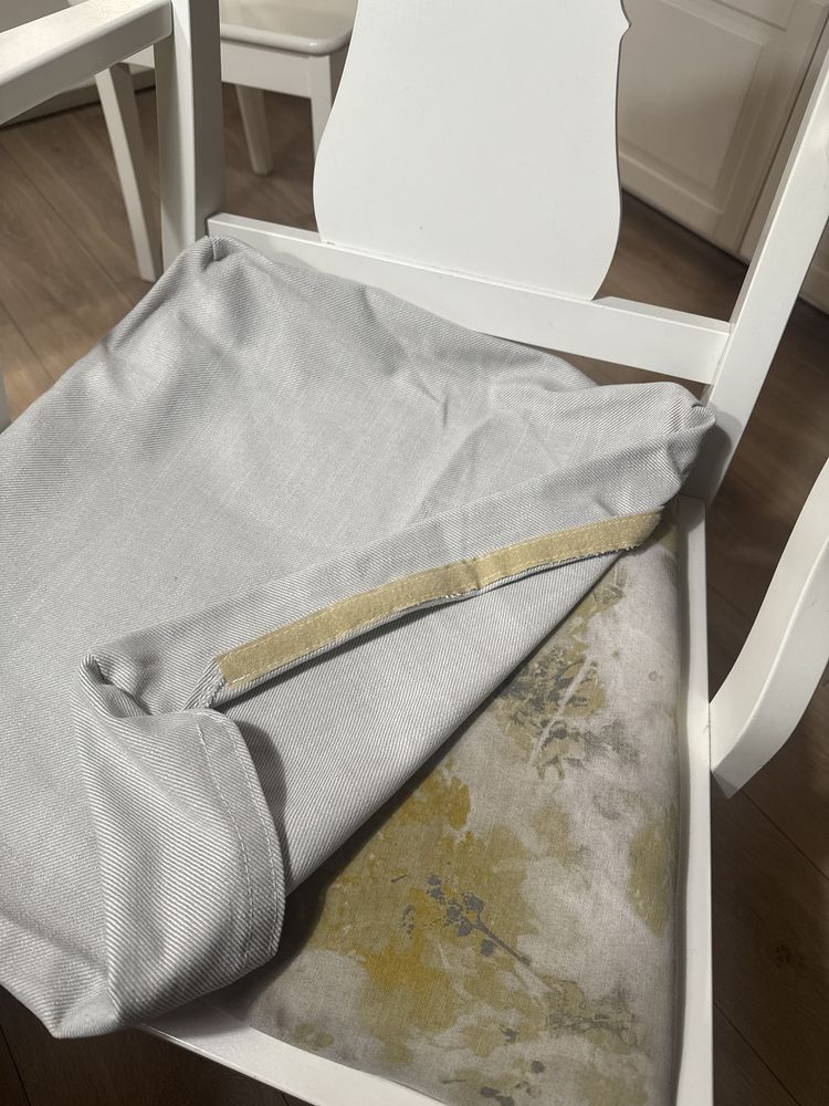 Stół i krzesła 8 szt. Ikea ingatorp ingolf + krzesło dla dziecka ikea