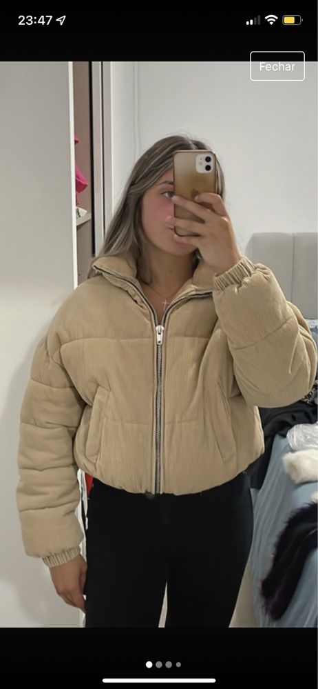 Casaco  puffer Bershka XS/S