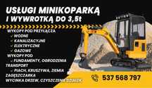 Uslugi Minikoparka i wywrotka do 3.5 tony