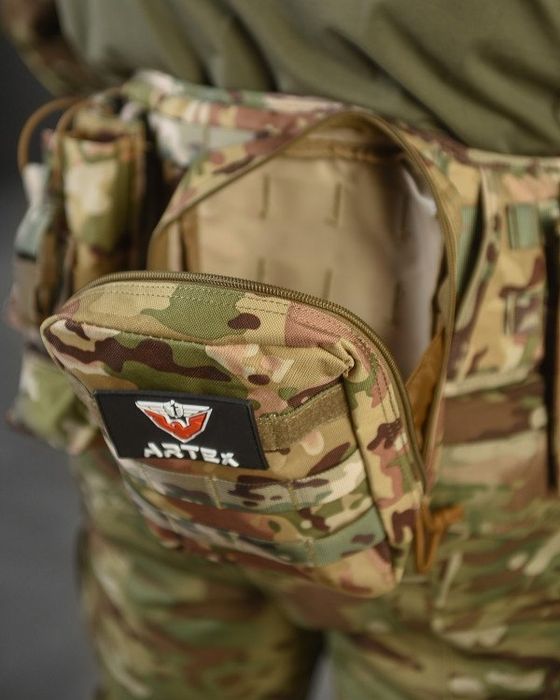 РПС пояс із підсумками Artex мультикам/военный пояс рпс с карманами
