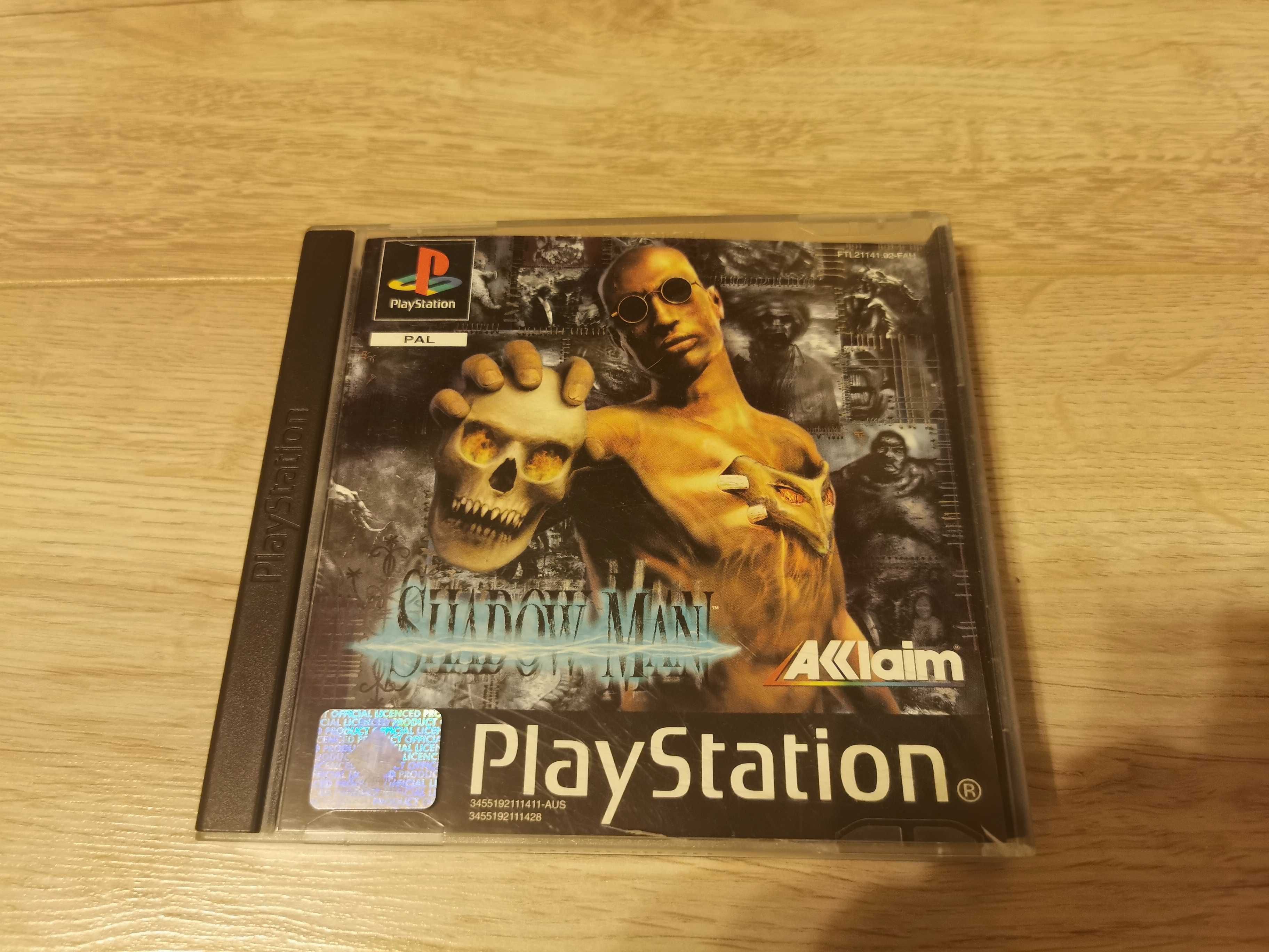 gra Shadow Man PSX (gra, instrukcja, okładka, mapa)