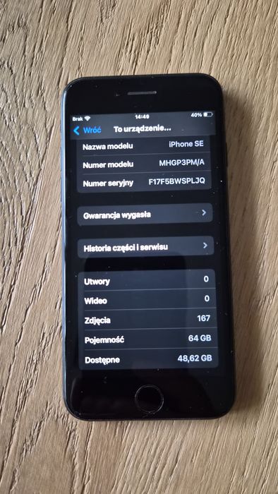 iPhone SE 64GB bateria 79%