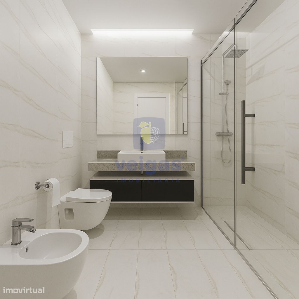 Apartamento T3 novo com terraço de 133m2 nas Caldas da Rainha - Prédio