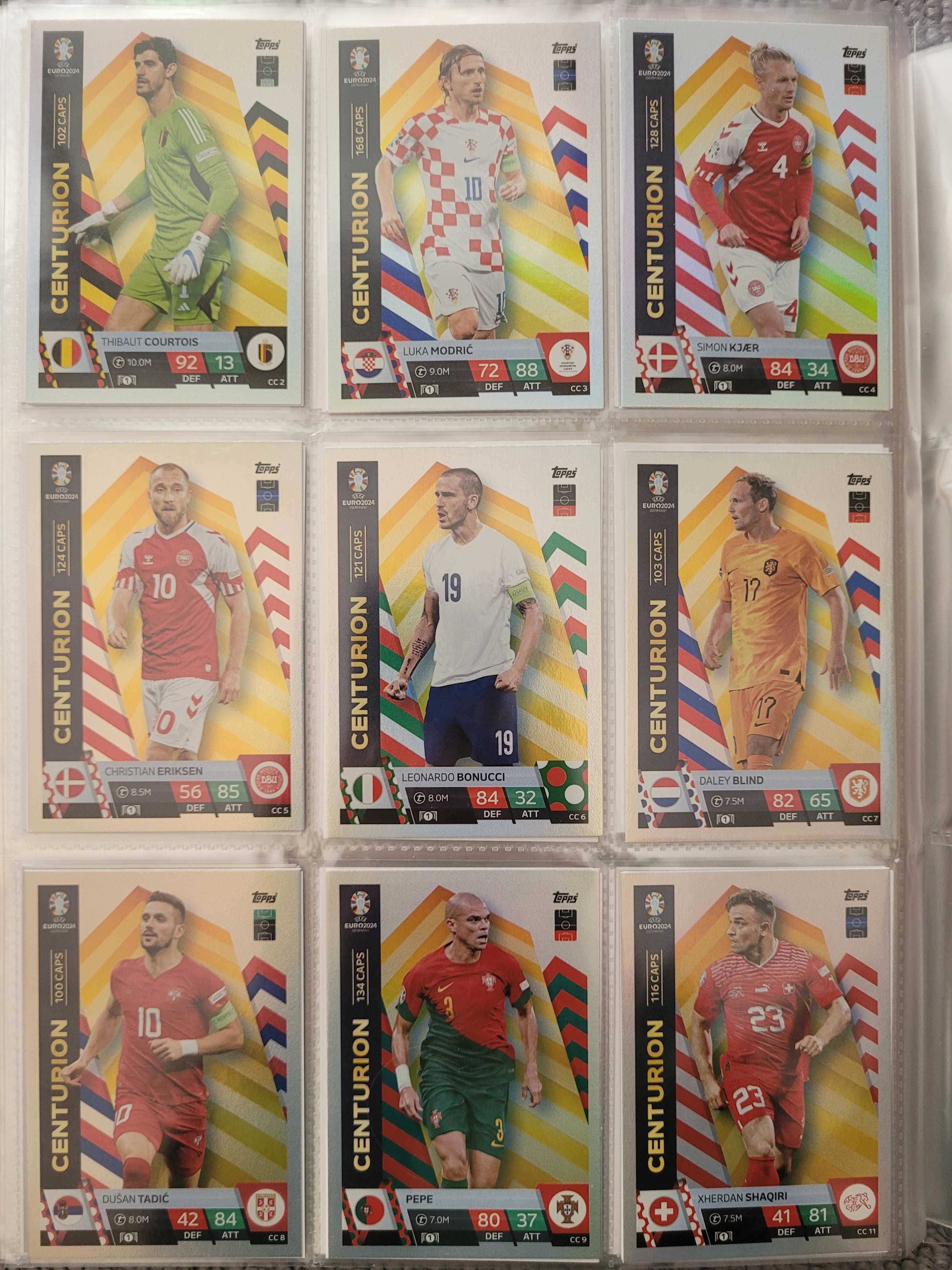 Lote de Cartas Match Attax Euro 2024