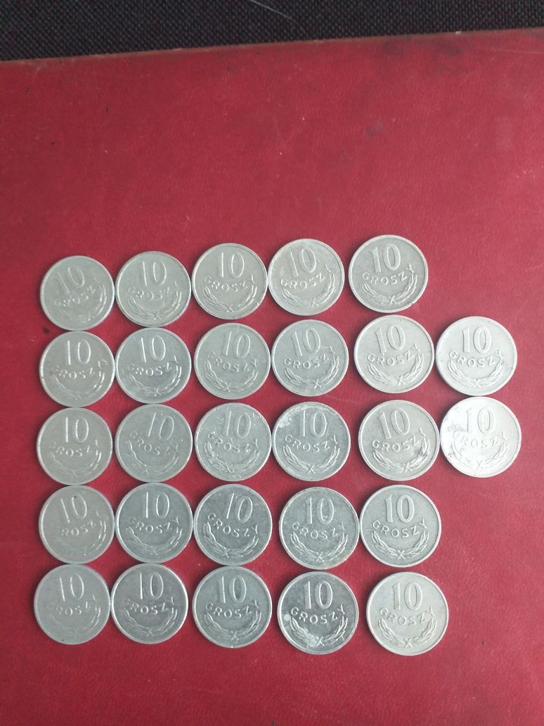 Zestaw monet 10 gr aluminiowe