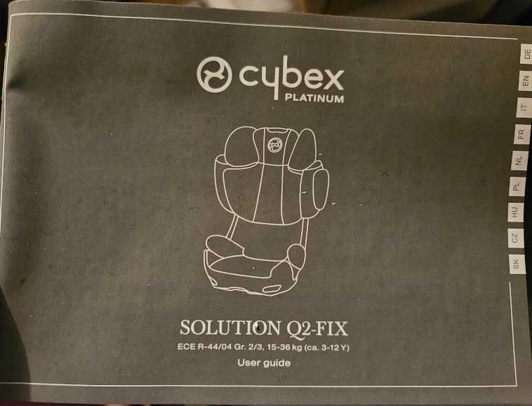 Cadeira criança Cybex Q2 com iso fix