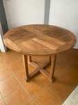 Stół Ogrodowy Okrągły Drzewo Teak (100cm) Mebleogrodoweteak.pl