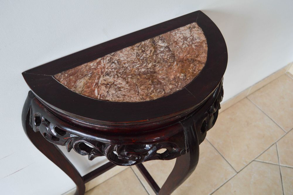 Mesa de parede em paú rosa