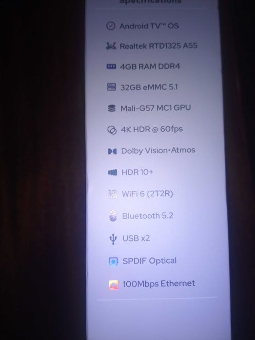 Сертифікована GX1 RockTek Google tv, смарт тв, андроід приставка