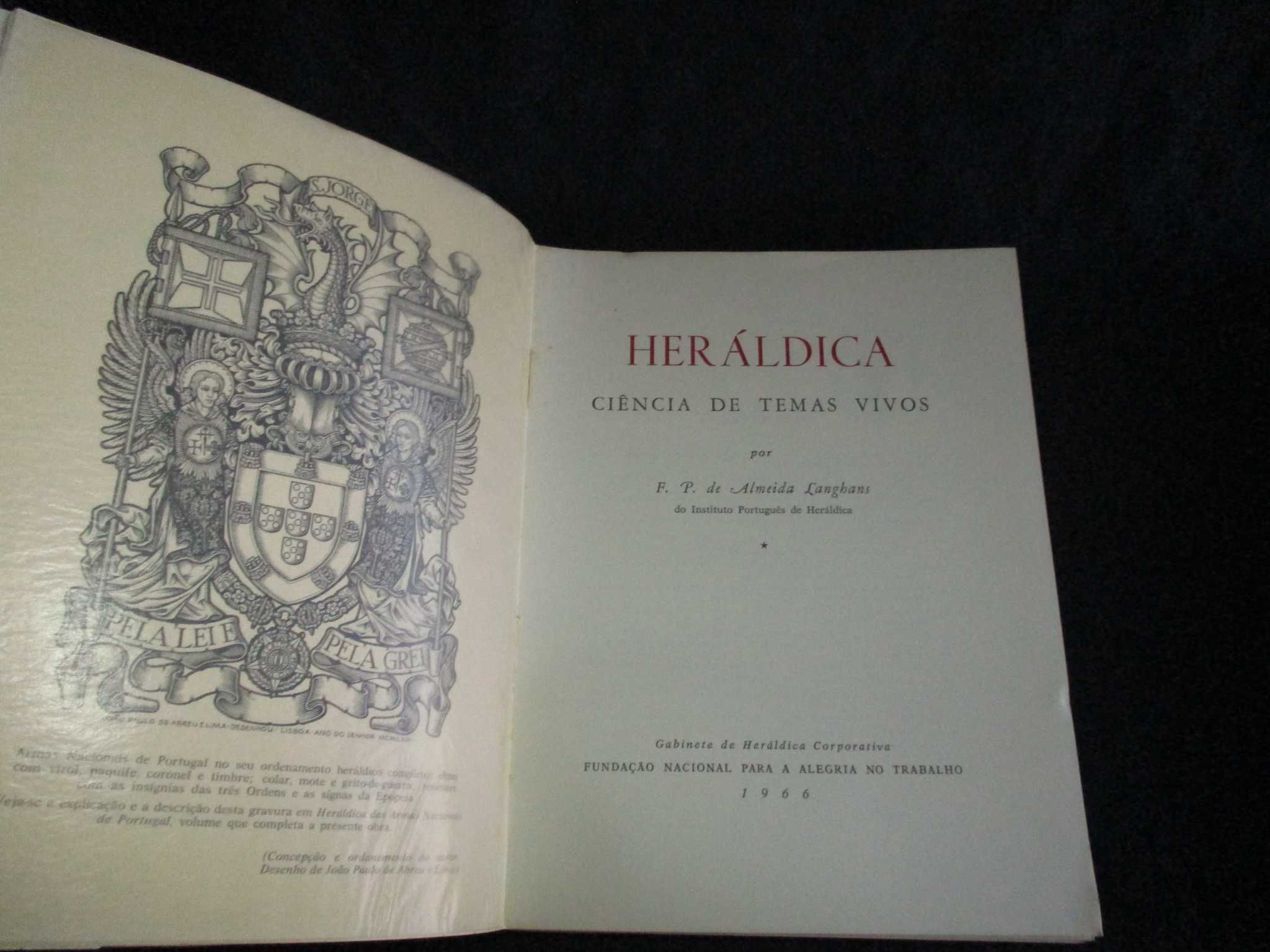 Livros Heráldica Ciência de Temas Vivos 1966