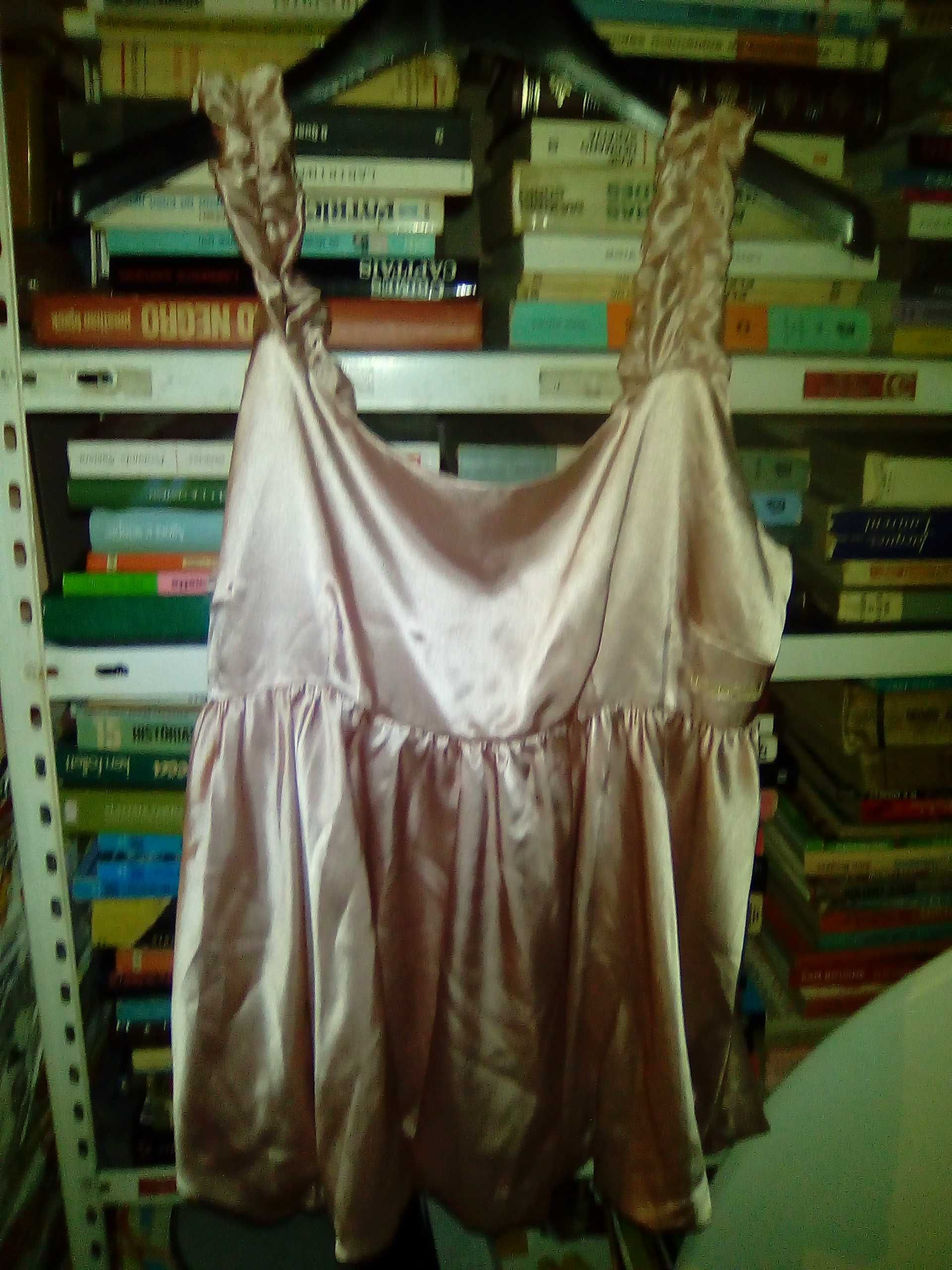 camisola rosa com alças tamanho M L