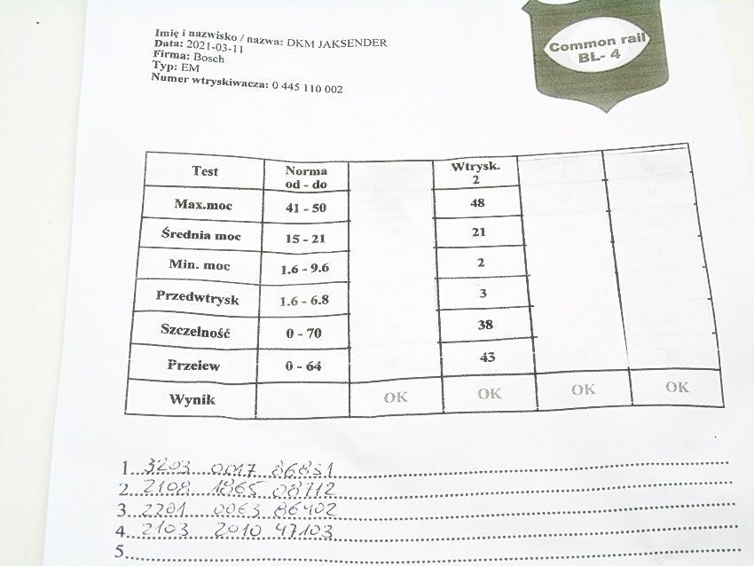 Wtryskiwacz 1.9 2.4 Jtd 156 166 Brava Lybra Marea