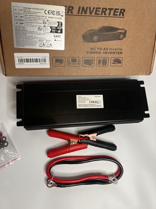 Інвертор 12v-220v чистий синус 2000w Преобразователь 12в -220в