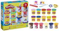 ОРИГИНАЛ! Набор Плей До из 16 банок пластилина play-doh sparkle