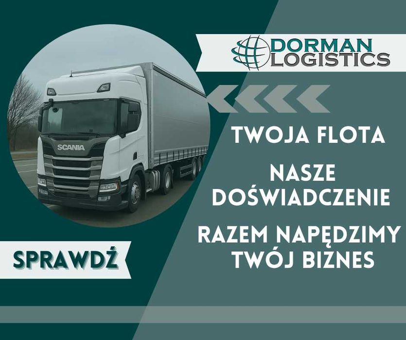 Spedytor poprowadzi zestaw 13,6 po kraju | obrót 10000–12000 zł/tydz.