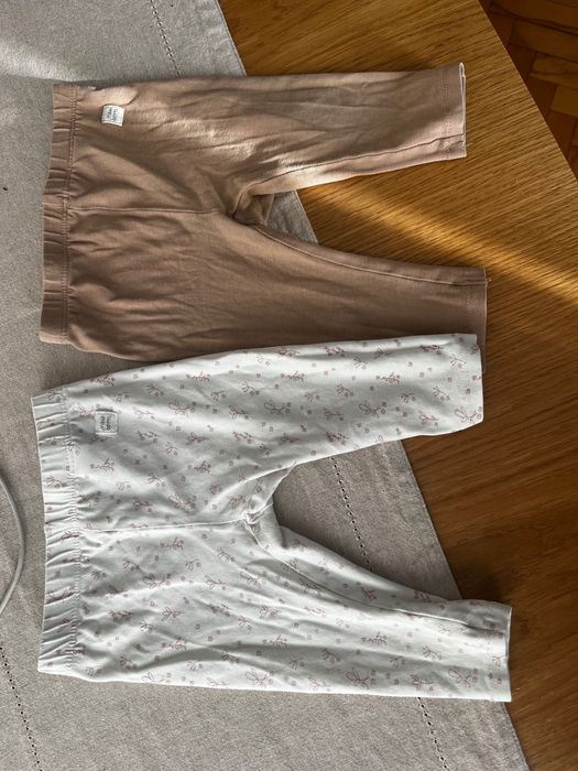 Legginsy spodnie niemowlęce 74 zestaw Reserved jak newbie