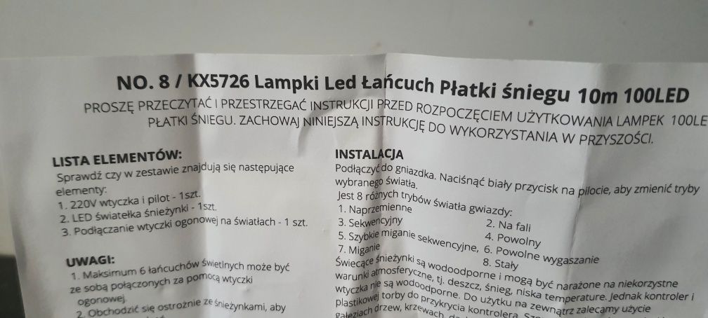 Lampki świąteczne LED