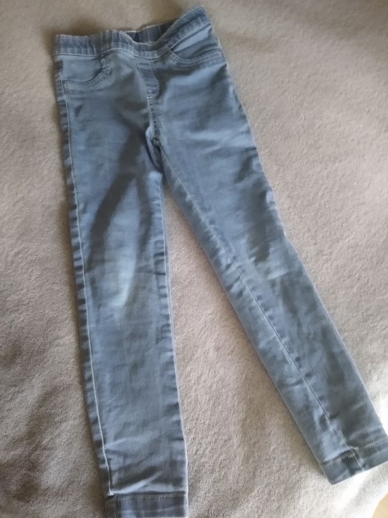 Jegginsy jeansowe r. 128