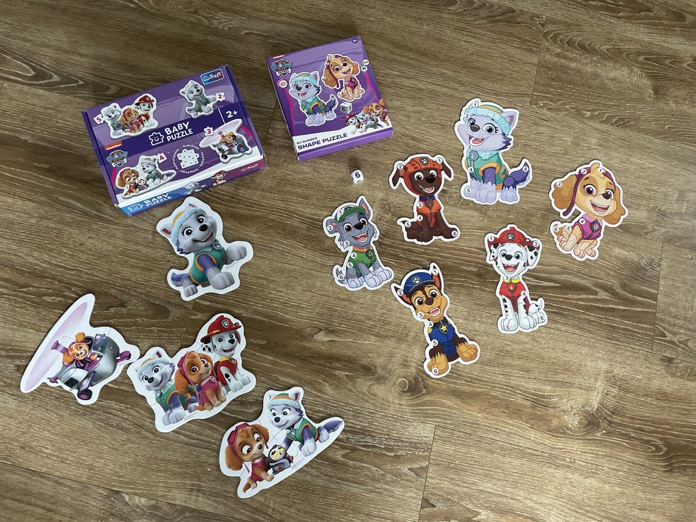 Puzzle psi patrol stan idealny dwa zestawy