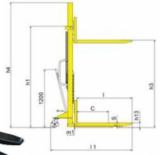 Empilhador Manual 1000kg - PMS1000