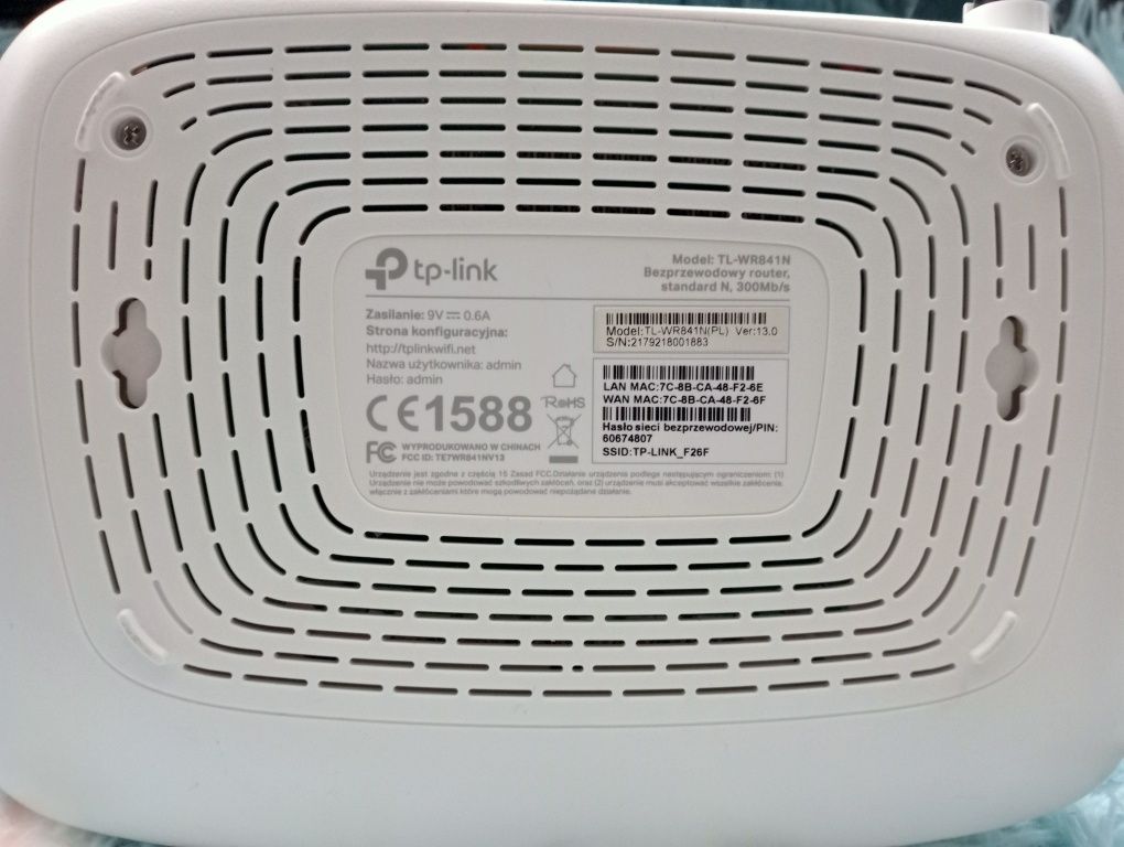 Modem internetu Tp link wireless LAN