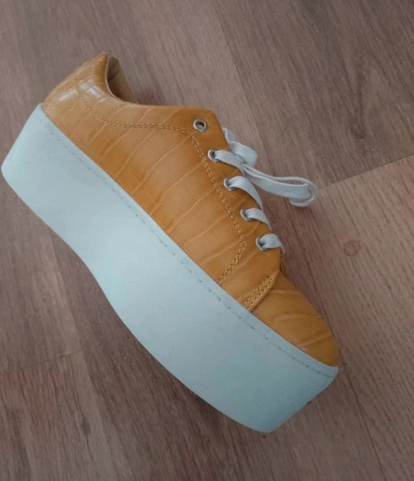 Buty na platformie ekoskóra r.38,5 wiosna lato asos