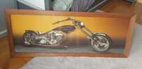 Obraz motocykl drewniana rama