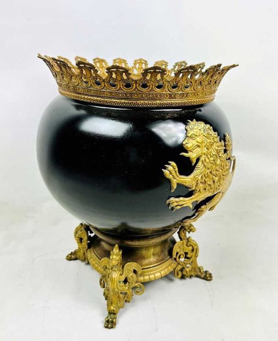 Zjawiskowa Żardiniera Brąz XIX/XX Antyk