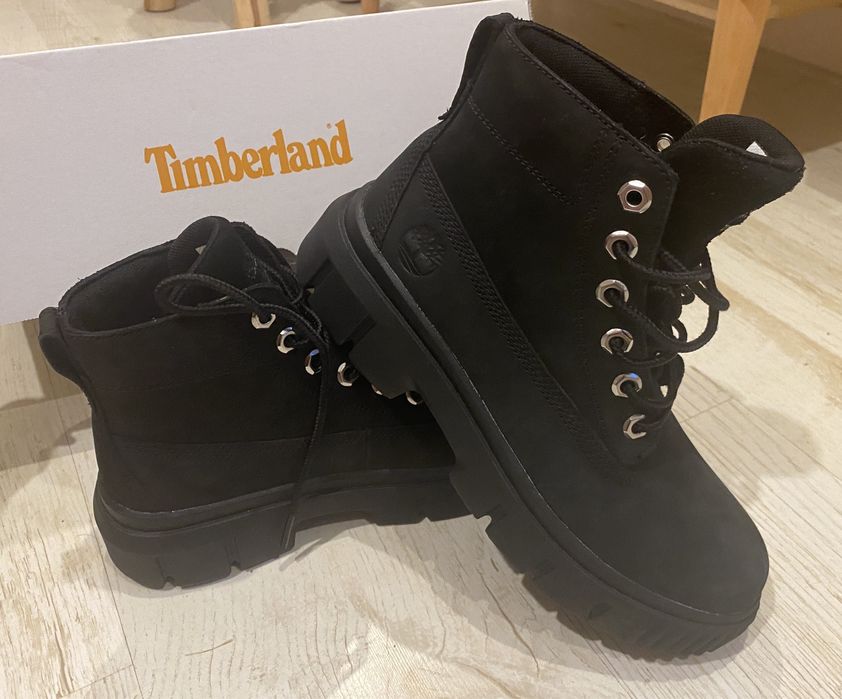 Buty damskie Timberland wysokie czarne NOWE