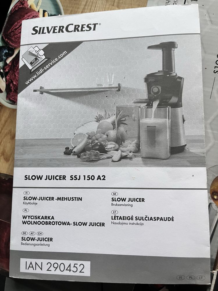 Wyciskarka wolnoobrotowa Lidl