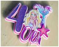 Topper ozdoba na tort Barbie syrena