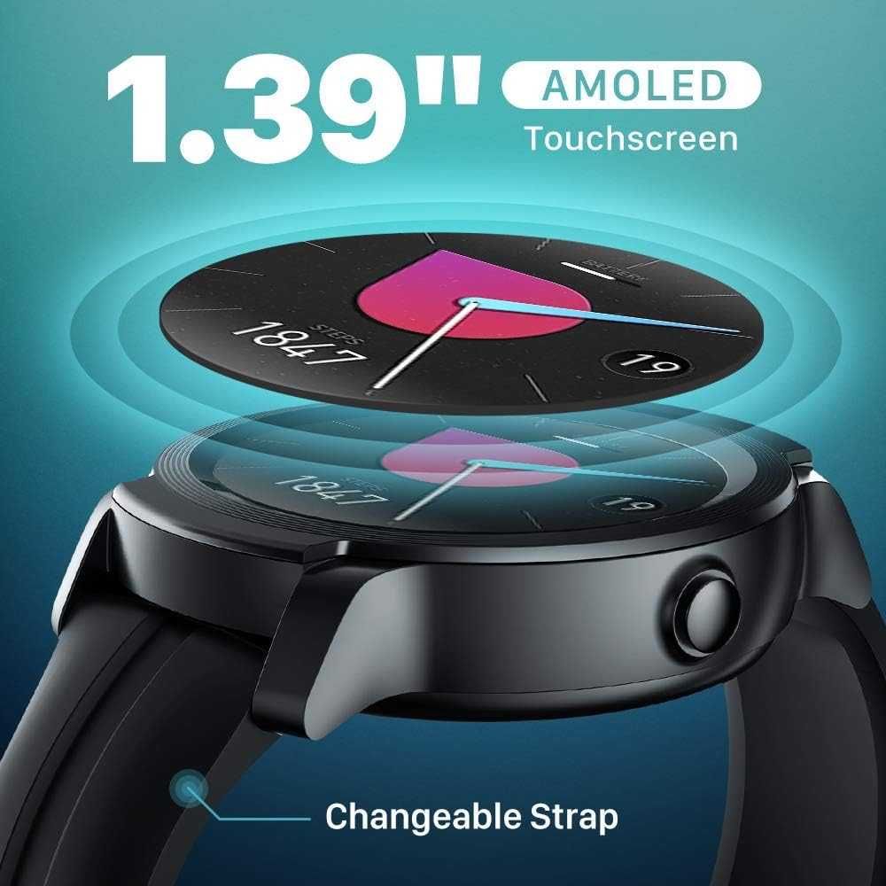 TicWatch E2 Smartwatch AMOLED Android Wear GPS SpO2 połączenia POLSKI