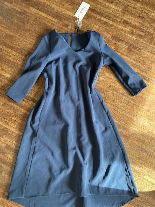Granatowa sukienka moodo xs nowa z metką