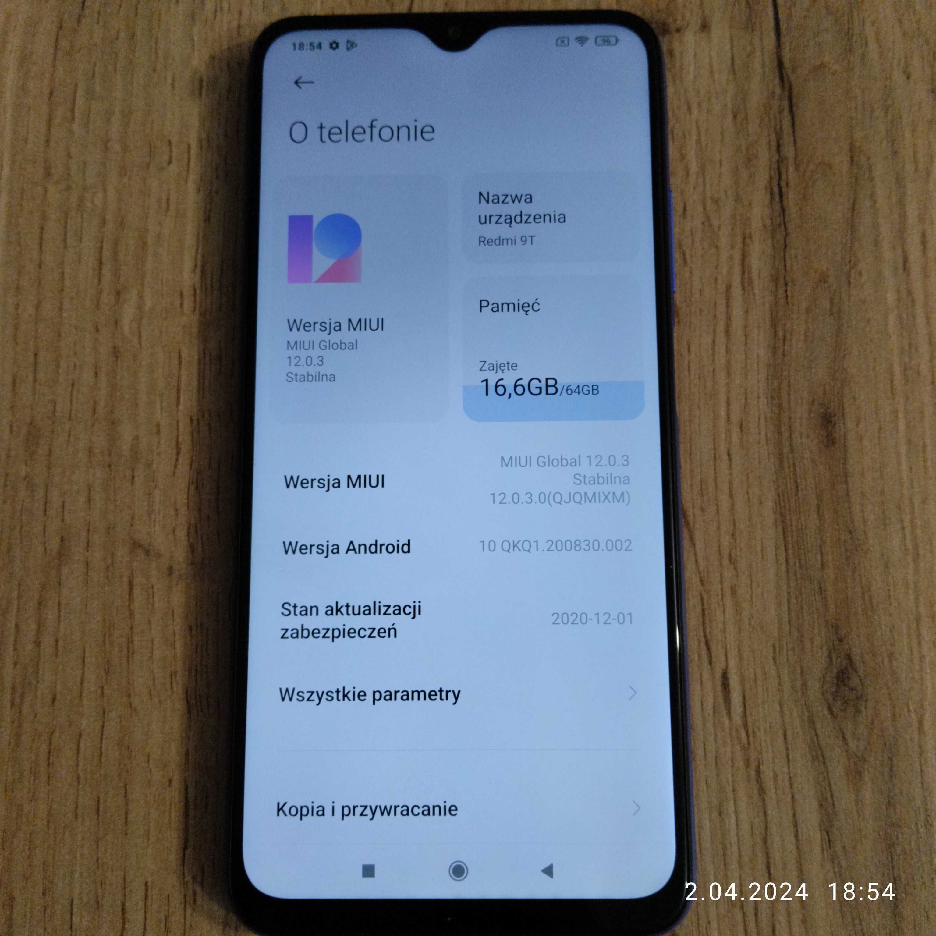 XIAOMI Redmi 9T 4GB/64GB