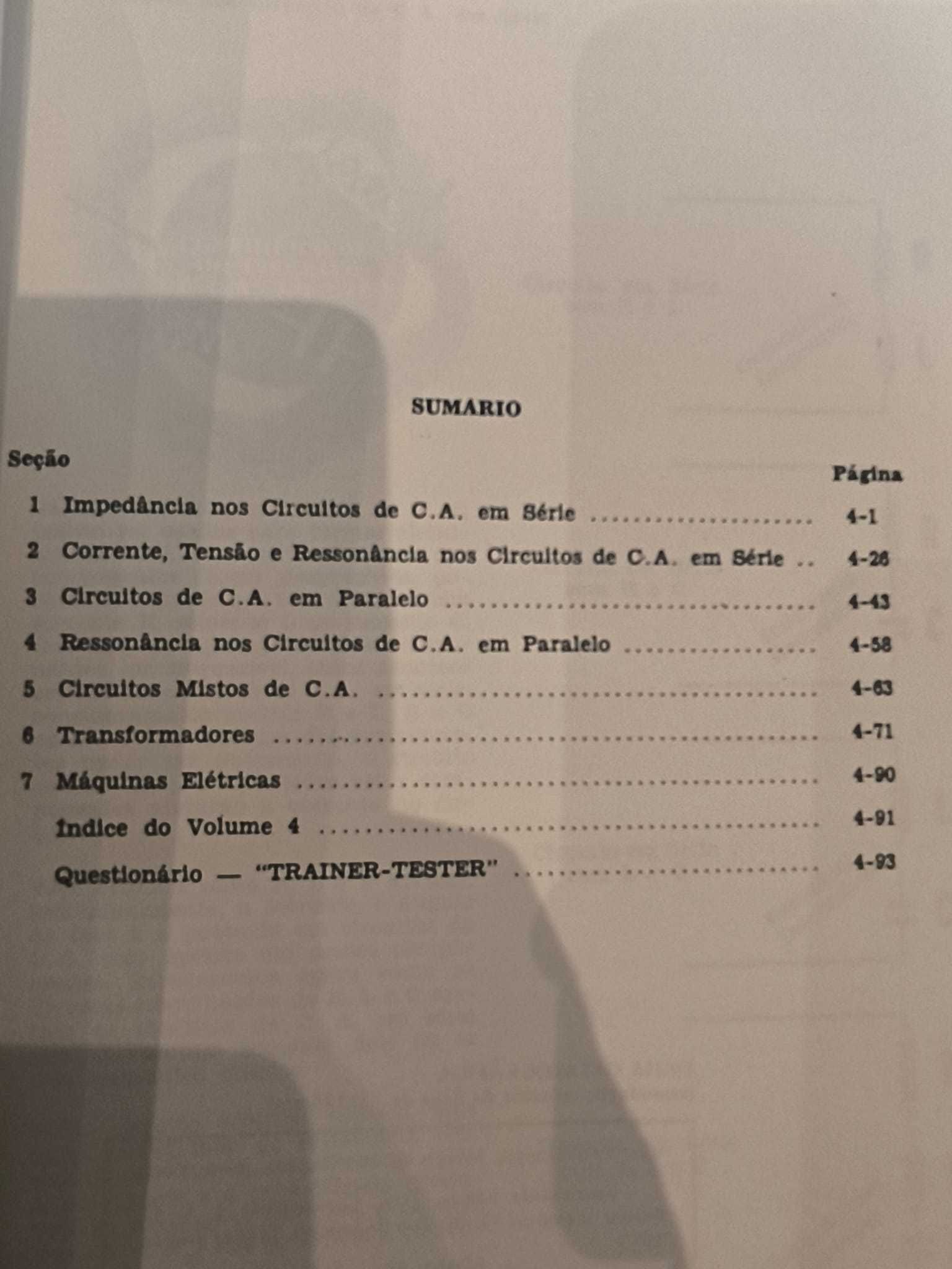 Eletricidade Básica. Coleção completa, 5 volumes.